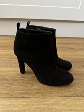 LK Bennett Black Suede Ankle Boots EU 38 UK 5