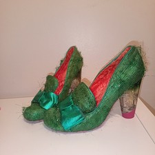 Irregular choice Oz emerald green heeled shoes size 39 UK 6