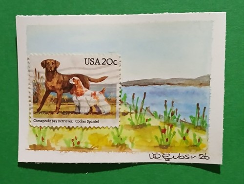 Postal whimsy aceo ooak - whimsy™,