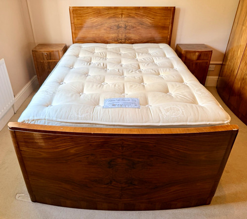 Art deco vono walnut - walnut, bedroom