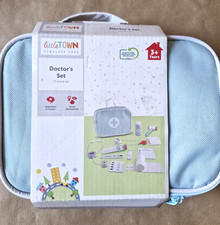Aldi Little Town Wooden Doctors Kit In Zip Up Bag - Role Play Toy