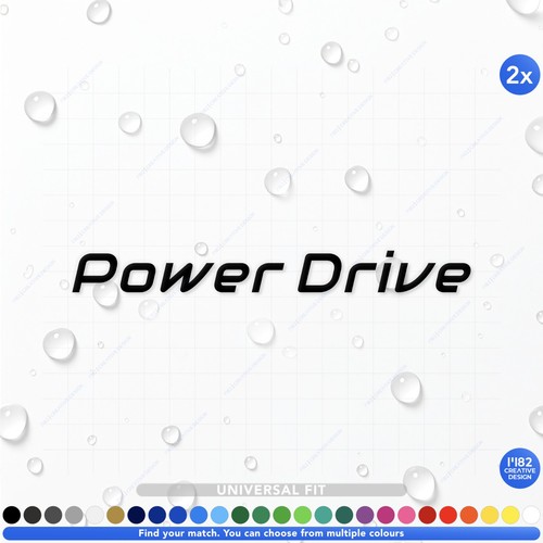 Power drive car stickers - power,