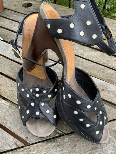 Chie mihara polka dot leather - chie,