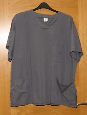 ALEXANDRA 3XL (22/24) V-Neck Grey Nurses/Vets Top S/S with Pockets 54" CH