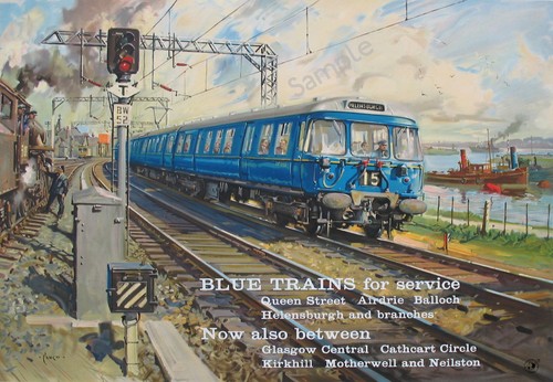 Vintage railway poster - railway,