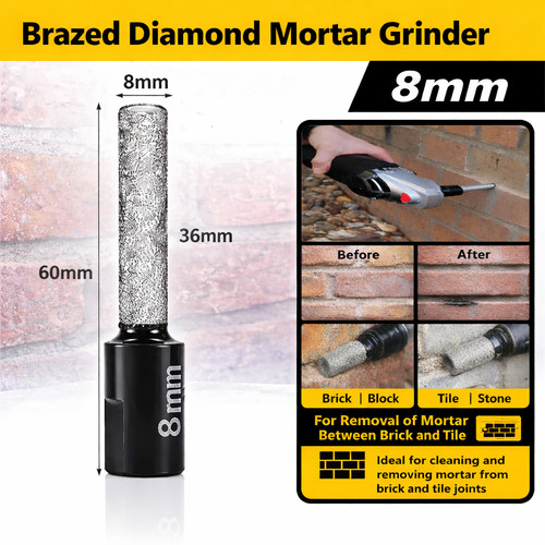 Mortar rake diamond vacuum - diamond,