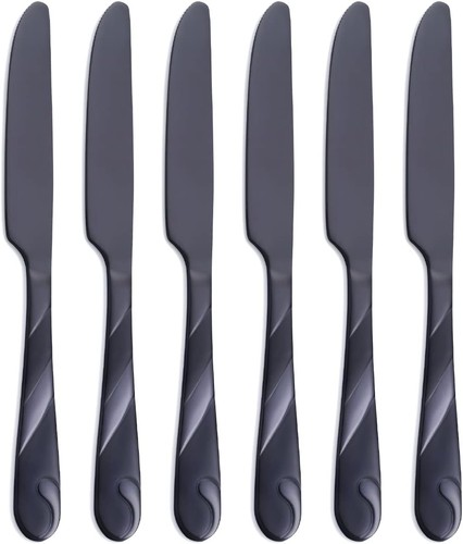 Black dinner knife - black,
