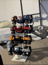 F1 Mini Collectible Display Stand – Holds 4 Cars – White – Cars Not Included