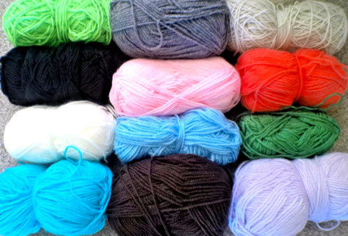 Job lot knitting yarn - job, wool