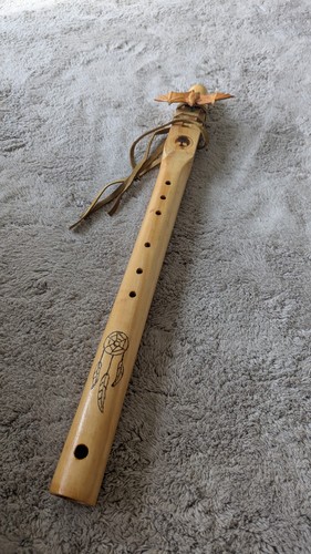 Handmade wooden flute with - wooden,