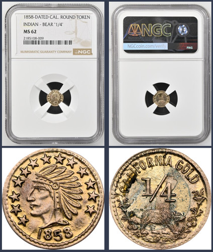1858 california fractional - california,