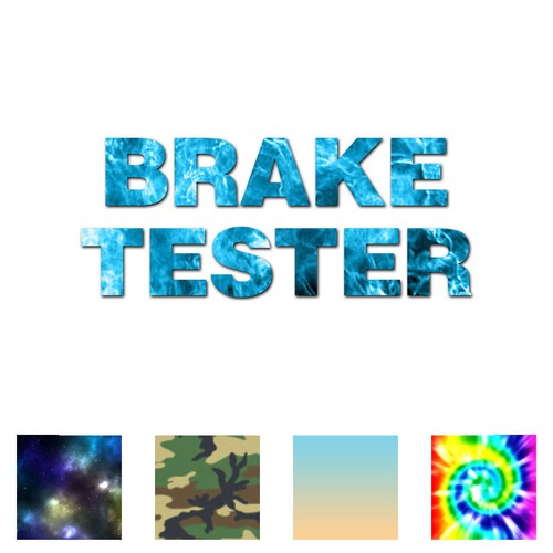 Brake tester vinyl decal - tester,