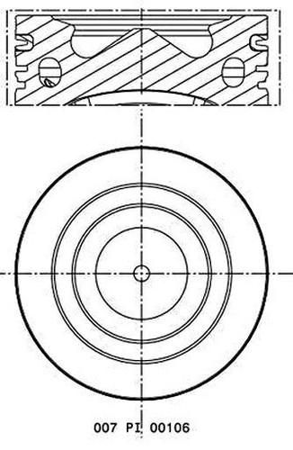 Mahle pistons for iveco fuso - for,