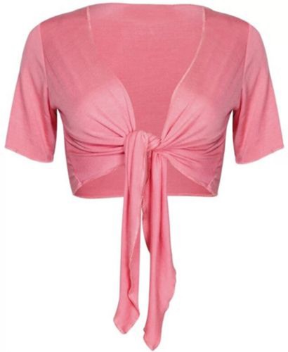 Plain short sleeve shrug - plain,