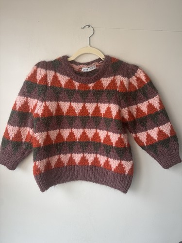 Zara geo pattern knit - zara,