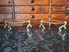 Pair Antique Nickel Silver