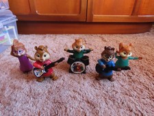 ALVIN & CHIPMUNKS MCDONALDS FIGURES 2009  ALVIN THEODORE SIMON BRITTANY  ELEANOR