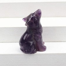 Crystal Howling Wolf Figurines