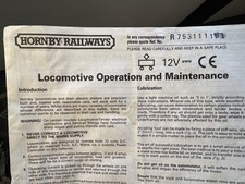 Hornby Railways Scale Models Operating Instructions R253 2702 1976