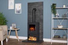 Acantha Tile & Hearth Set in