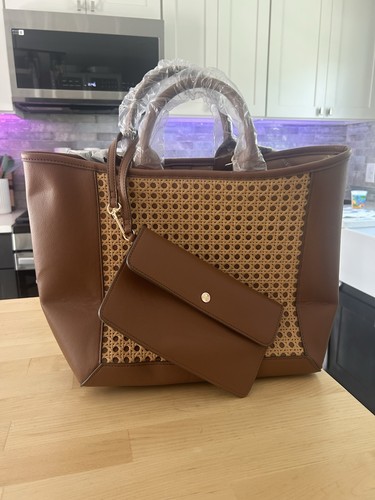 New anne klein woven rattan - anne,