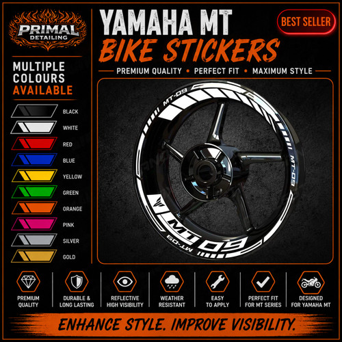 Motorcycle rim decals - decals, 17”