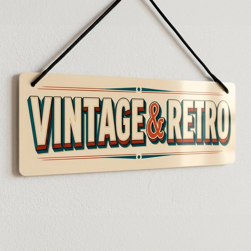 Vintage retro metal - retro,
