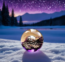 SELKIRK GLASS PAPERWEIGHT