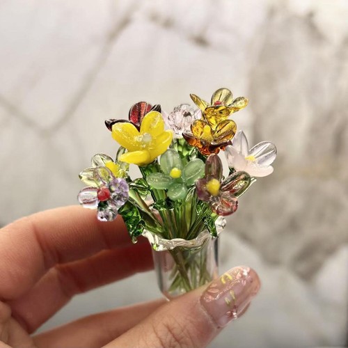 Small glass vase - glass, flowerpot