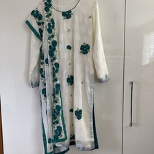 Women Ladies Asian Indian Pakistani Wedding Bridal Party Clothes Size XL