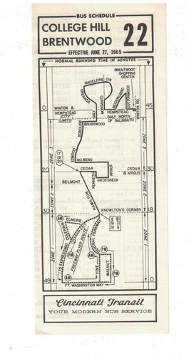 1965 cincinnati bus - 1965,