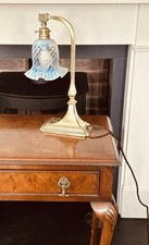 Edwardian brass lamp - c,