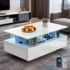 High Gloss LED Coffee Table