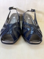 Pavers Navy Blue Faux Patent