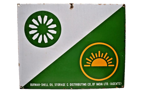 Vintage burmah shell - vintage, oil