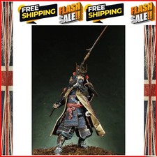 90mm 1/20 Scale Resin Figure Model Kit  Miniature Ancient Samurai General Hob...