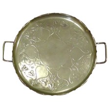 JS & S Sankey Art Nouveau Brass Tray