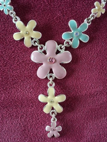 Floral necklace earrings - necklace, &earrings.