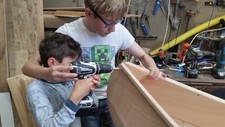 Canoe building holiday, Wooden Canadian Canoe. Last few places left