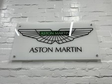 RARE 2000’s ASTON MARTIN SIGN DEALERSHIP SHOWROOM GARAGE SIGN - ZAGATO DB7