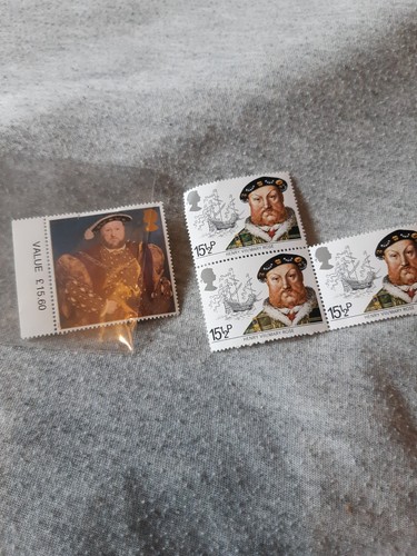 Henry v111 stamps - henry, x4