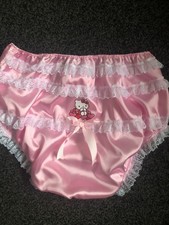 Adult Baby Sissy pink satin
