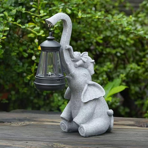 Elephant garden ornament - garden,