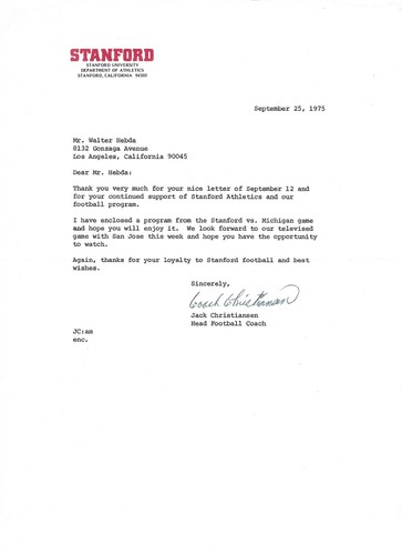 Signed letter jack - signed,