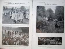 Old antique print 1906 - old,