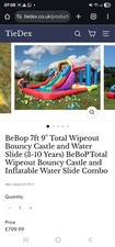 Bouncy castle and water slide - water,