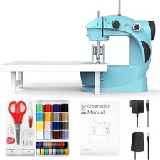 Compact Blue Sewing Machine
