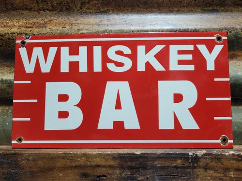 Vintage whiskey bar porcelain - whiskey,