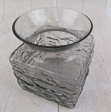 Vintage 1960s 1970s Dartingtons Glass Polar Posy Vase Frank Thrower design