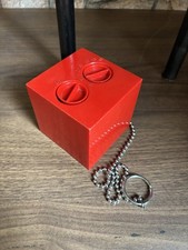 Vintage Retro Red Cube Radio